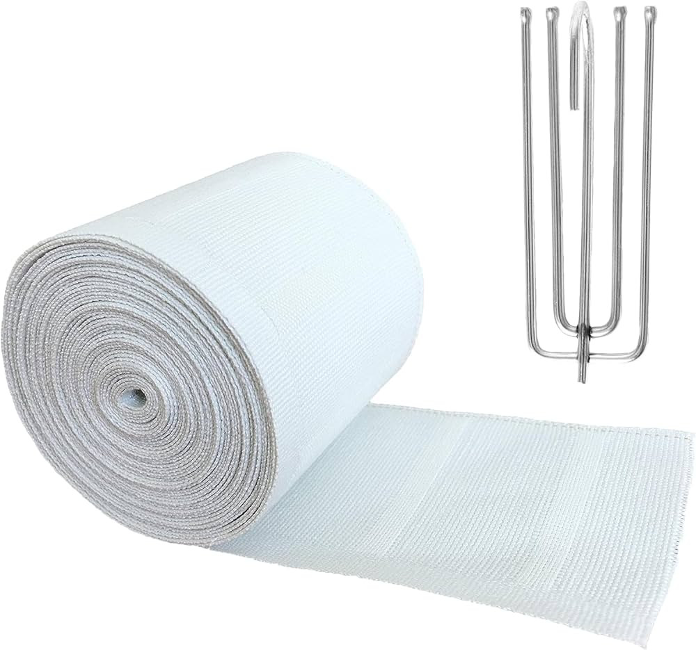 Yongle Store 12 Yards Length Curtain Tape with 30PK Stainless Steel Curtain Pleat Hooks, 4 Prong ... | Amazon (US)