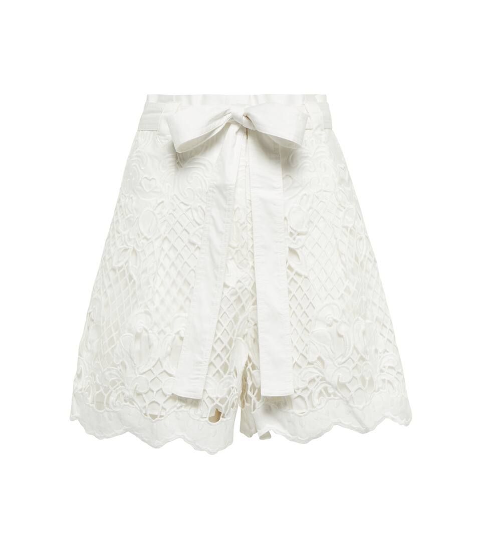 High-rise lace cotton shorts | Mytheresa (US/CA)