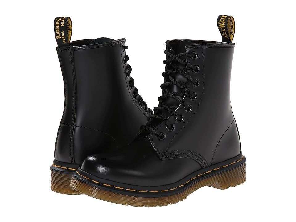 Dr. Martens 1460 W (Black Smooth) Women's Boots | Zappos