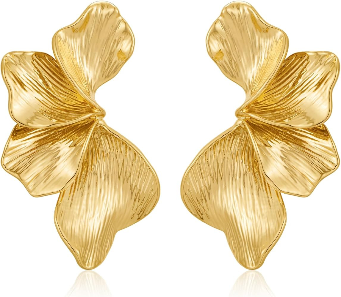 Gold Boho Ocean Earrings, Shell Earrings Seashell Stud Earrings Beach Jewelry Gifts for Women | Amazon (US)