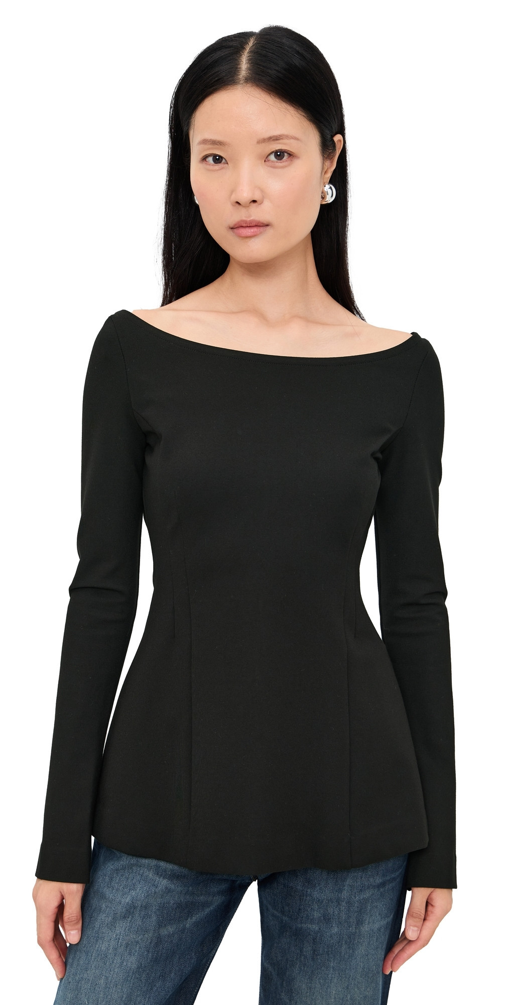 Favorite Daughter Cold Shoulder Top Black 2 | Shopbop