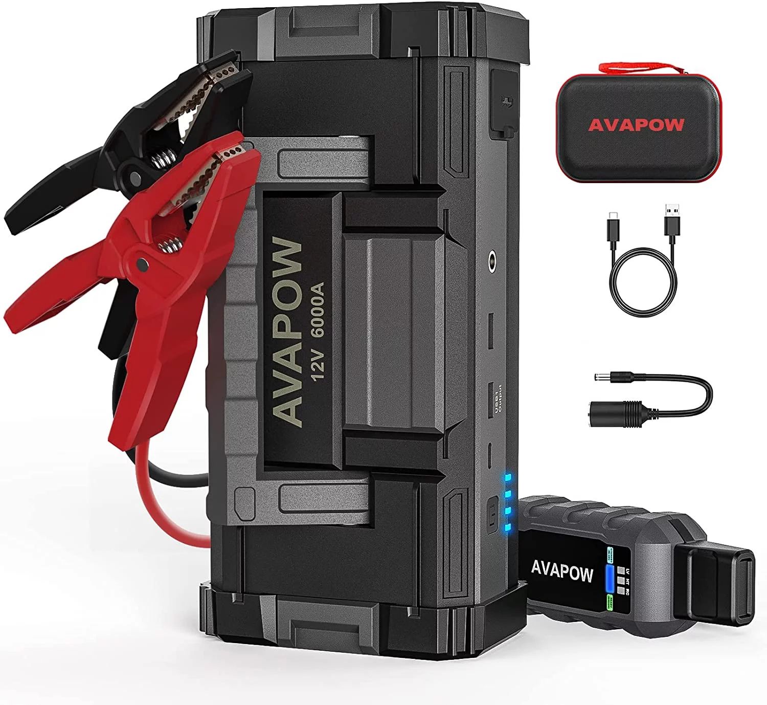 AVAPOW 6000A Car Battery Jump Starter(for All Gas or Upto 12L Diesel) Powerful Car Jump Starter w... | Walmart (US)