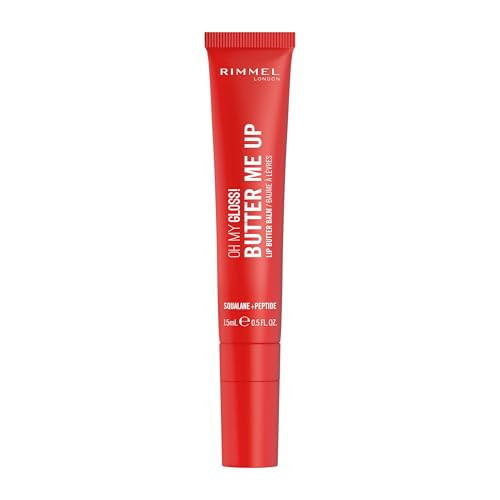 Rimmel London, Oh My Gloss Butter Me Up Lip Butter Balm 005 Red Velvet, Hydrating Lip Balm, Tinted Lip Balm, Lip Care, Hydration, Nourishing, Squalene | Amazon (CA)