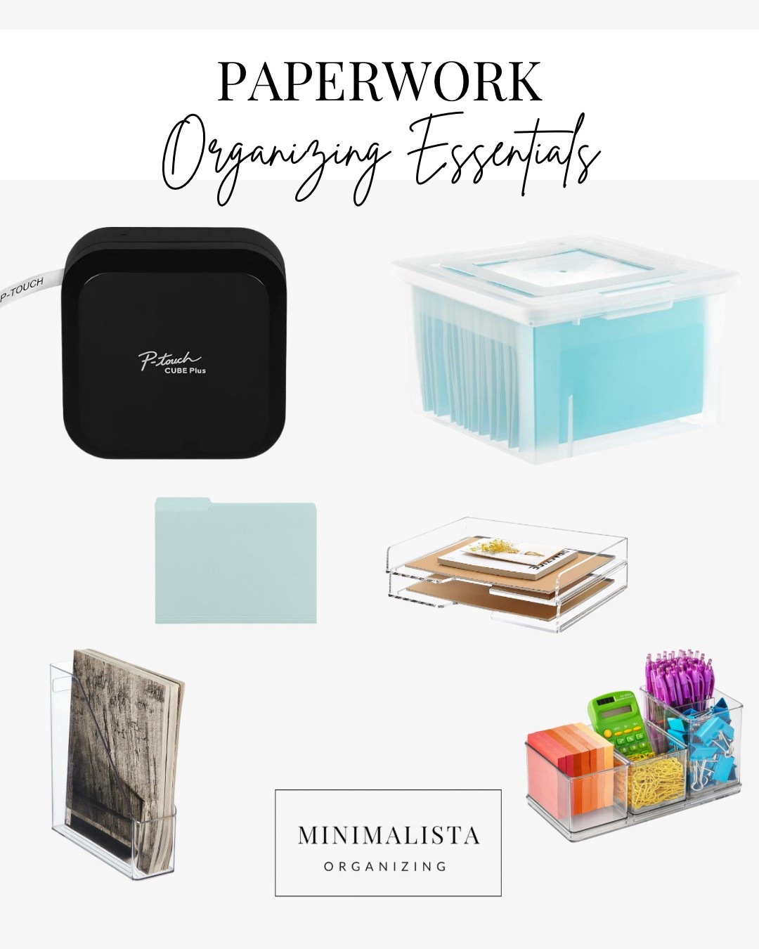 My go to products for organizing paper.  You don’t need much in fact let go of as many papers as possible to help streamline your organization 

#LTKHome #LTKOver40 #LTKFindsUnder50