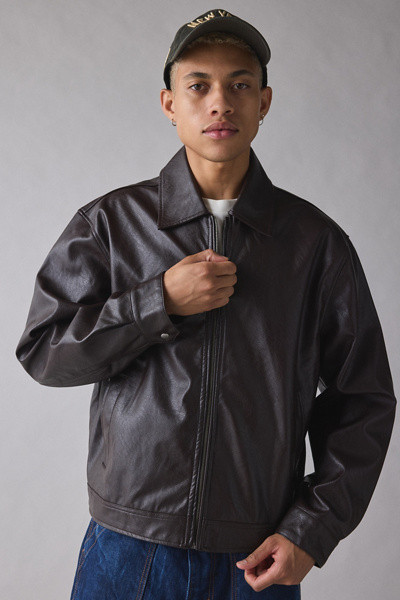 BDG Faux Leather Zip Jacket | Urban Outfitters (US and RoW)