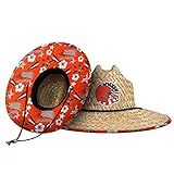 FOCO Men's NFL Team Logo Floral Straw Sun Hat | Amazon (US)