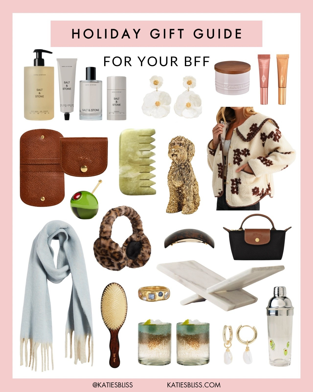 Holiday gift guide ❤️ for your bff

She says she doesn’t want anything… but we all know she does 😉✨ Cute, affordable gifts your BFF will actually use. 

Longchamp. Soap. Fleece. Cocktail glasses. Olive. Earrings. Ring. Scarf  


#LTKHoliday #LTKGiftGuide #LTKFindsUnder100