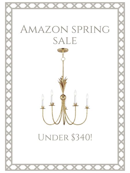 This chandelier is a great price point and looks so similar to a designer version. 




Chandelier, amazon spring sale, lighting 

#LTKhome #LTKsalealert