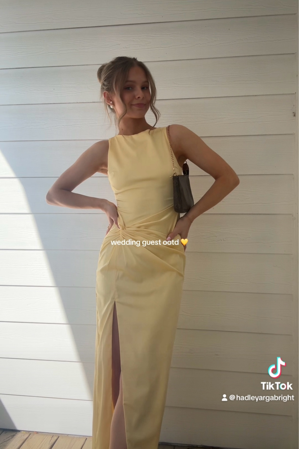 perfect wedding guest dress or formal dress for spring!! 💛