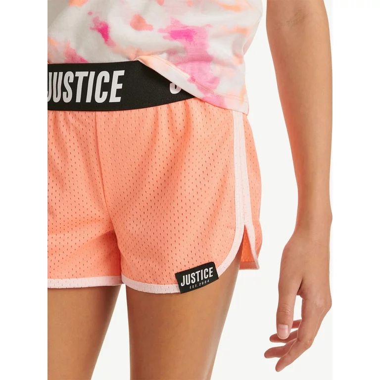 Justice Girl's Everyday Faves Mesh Dolphin Shorts, Sizes XS-XLP | Walmart (US)
