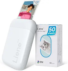 Liene 2x3” Photo Printer, Mini Instant Portable Color Mono Picture Printer Bundle 50 Zink Adhes... | Amazon (US)