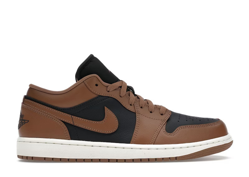 Jordan 1 Low (Women's) Sneakers in Archaeo Brown/Black/Sail | StockX