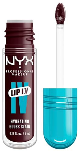 NYX Professional Makeup Feuchtigkeitsspendender Lipgloss und Lip Stain, Bis zu 12 Stunden Pflege, Lip IV Hydrating Gloss Stain, Farbe: Mauve N' Moist! | Amazon (DE)