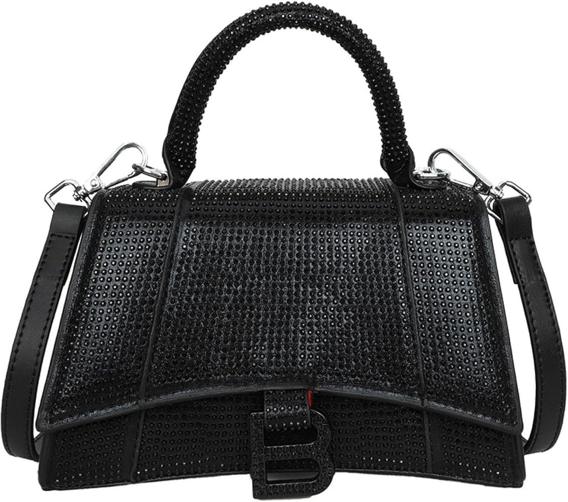 Hourglass bag, bright diamond handbag, premium airy hourglass bag, shoulder bag | Amazon (US)