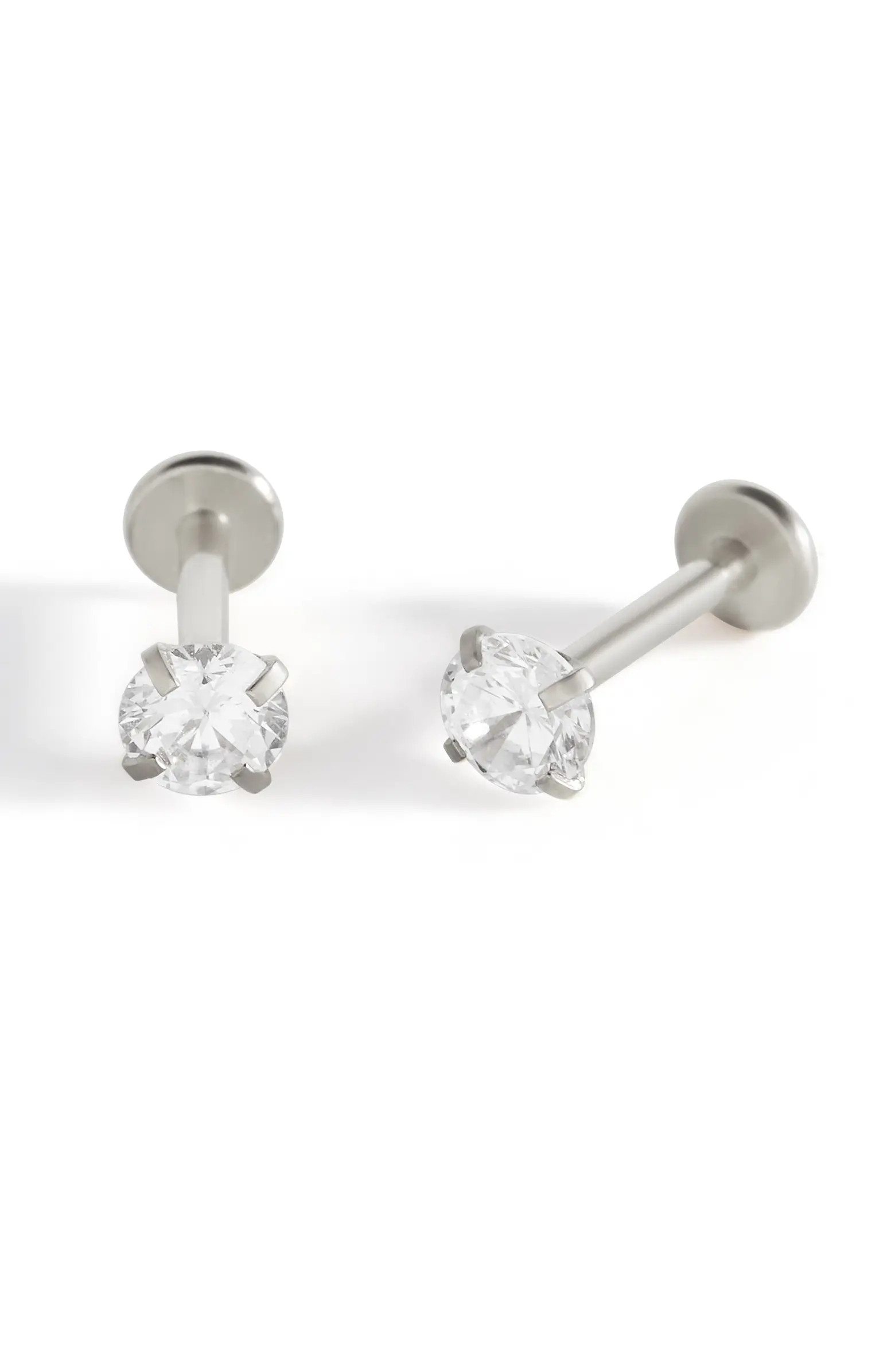 Crystal Sleeper Flatback Studs | 18g | Nordstrom