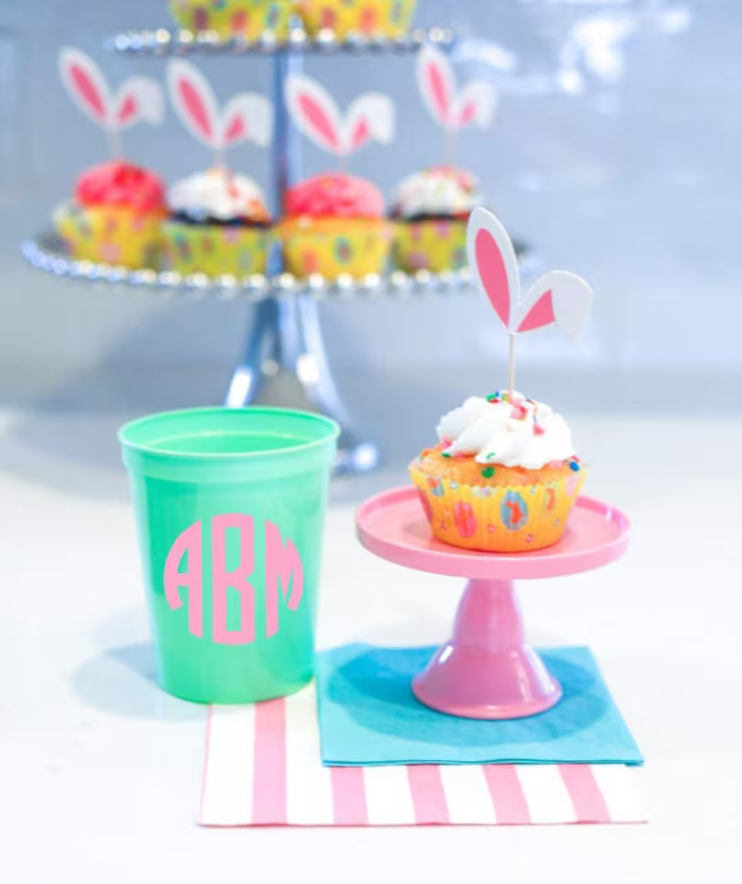 Monogram Cups, Monogrammed Plastic Cups, Reusable Plastic Cups, Personalized Plastic Cups, Custom... | Etsy (US)