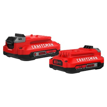 CRAFTSMAN V20 20-V 2-Pack Lithium-ion Battery (2 Ah) | Lowe's