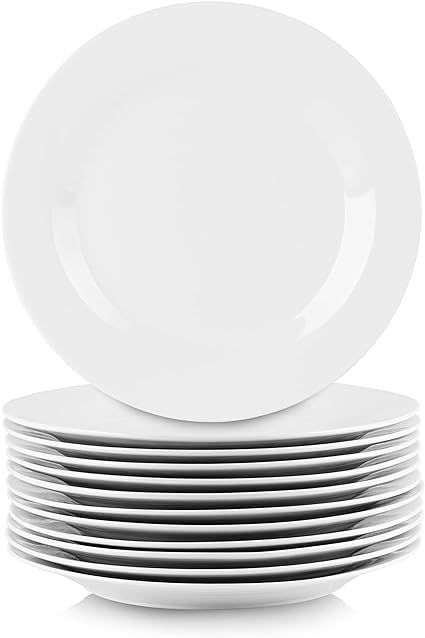 10 Strawberry Street 10.5" Catering Round Dinner Plate, Set of 12 | Amazon (US)