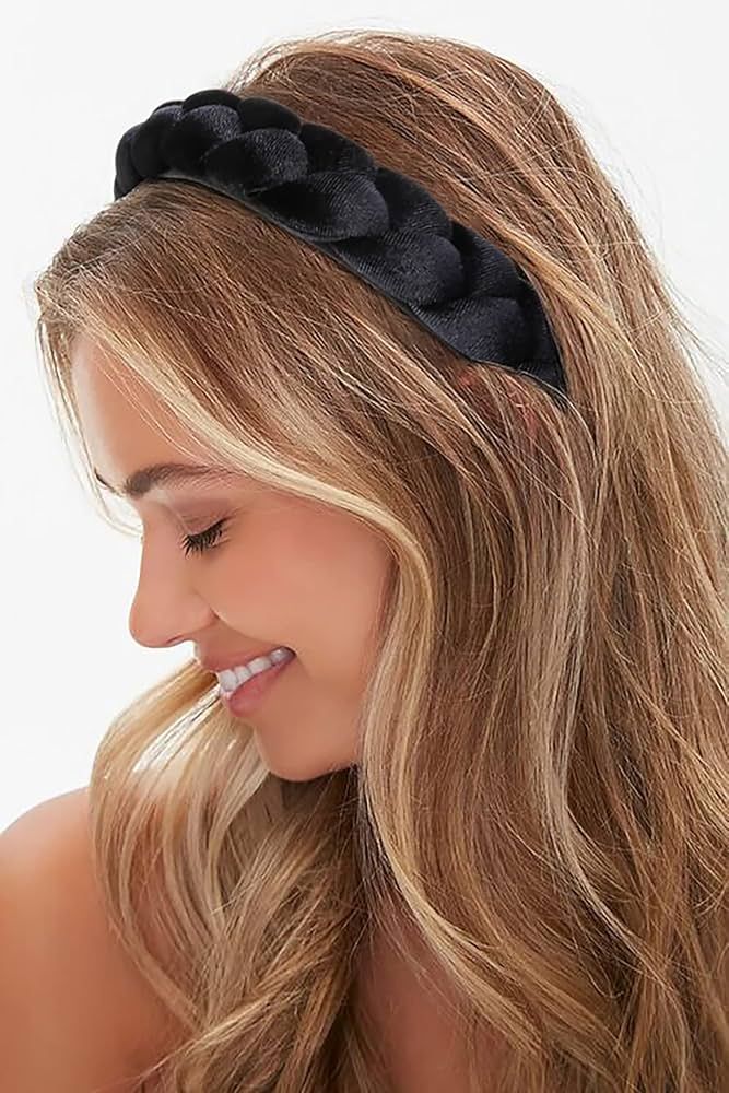 WOVOWOVO Headbands for Women , Non-Slip Soft Solid Thick Wide Solid Color Girls Hair Hoop Velvet ... | Amazon (US)