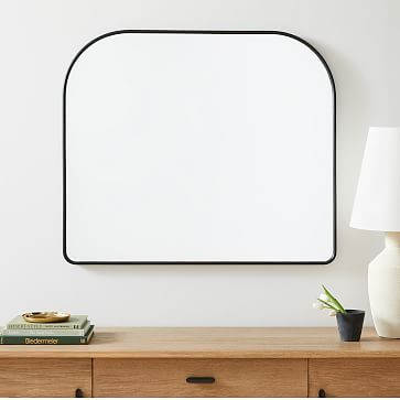 Streamline Wide Arch Mantel Mirror - 42"W x 36"H | West Elm (US)