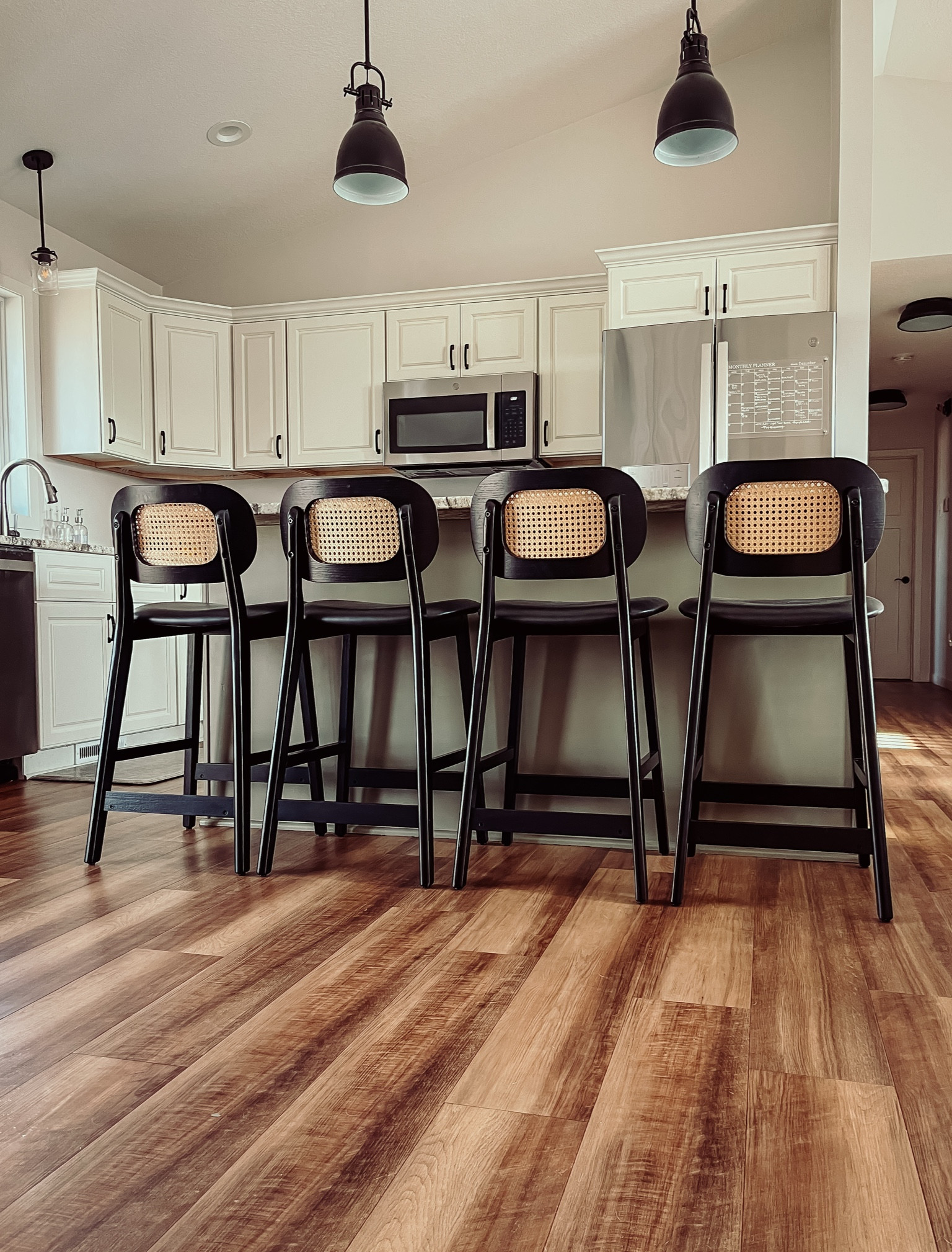 These bar stools are perfection with white and sage green cabinets. They're sturdy with leather seats making it easy clean up with kids in the house! 

LTK Home. LTK kitchen. Home finds. Kitchen island. Counter stools. Amazon finds. 

#LTKHome #LTKFamily