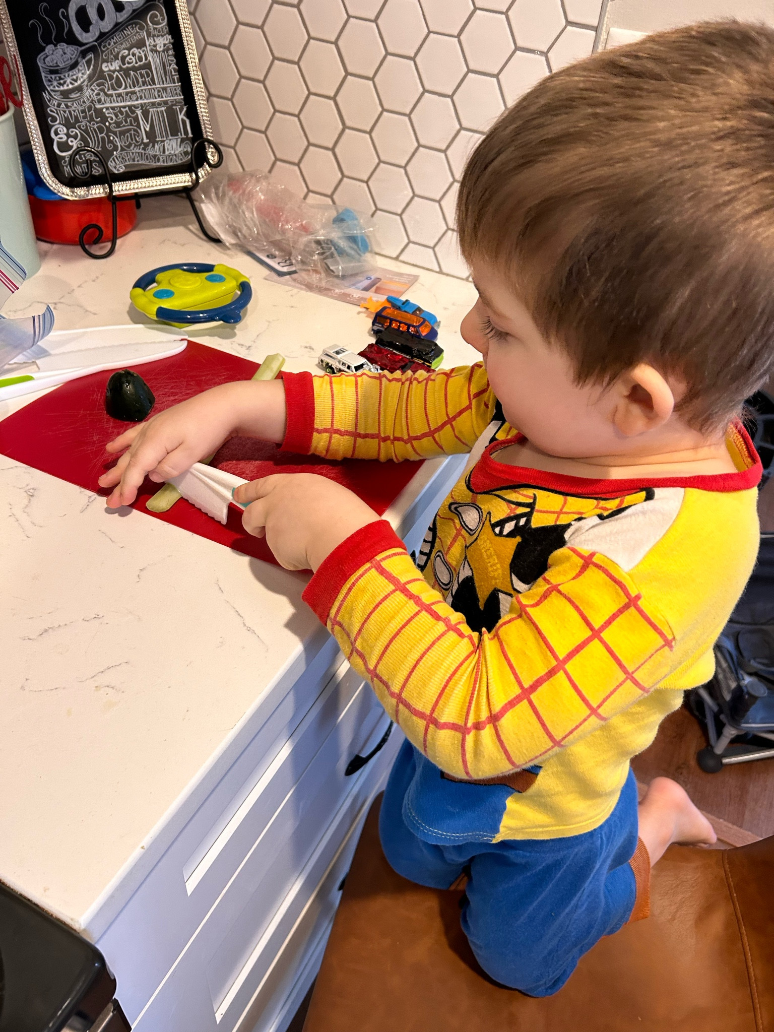 These toddler-safe knives have been a game changer! My toddler is able to chop veggies in safe way and “help” mom in the kitchen :-) 


#LTKkids #LTKfindsunder50 #LTKfamily