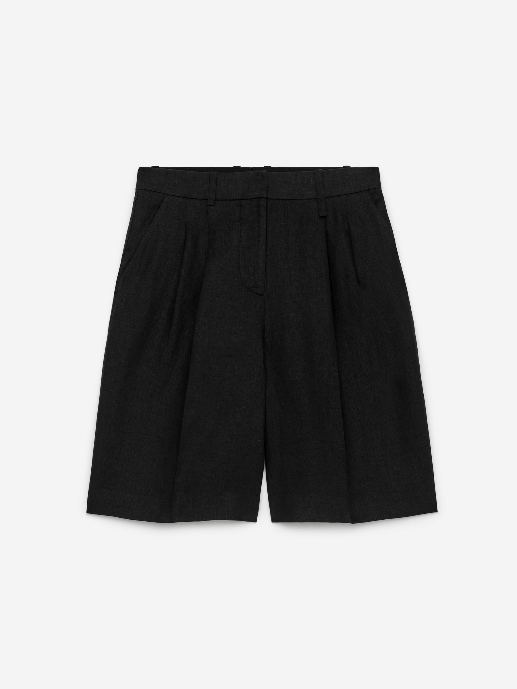 Linen Shorts – Black – Women – ARKET GB | Arket UK