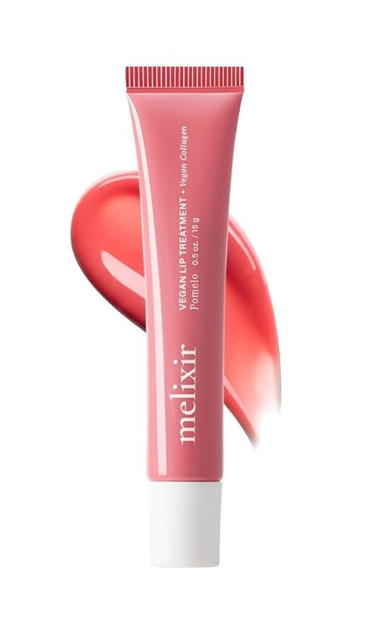Melixir Vegan Lip Treatment, Sheer Tinted Lip Balm for Instant Hydration & Shine, Moisturizing Li... | Amazon (US)