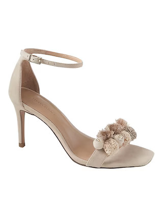 Pom Pom Bare High Heel Sandal | Banana Republic US