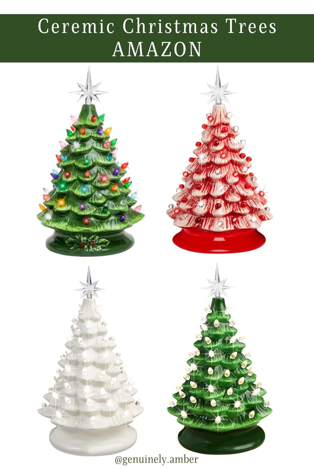 Ceramic Christmas trees from Amazon

Christmas decor / holiday decor / decorations 

#LTKFindsUnder100 #LTKSeasonal #LTKHoliday