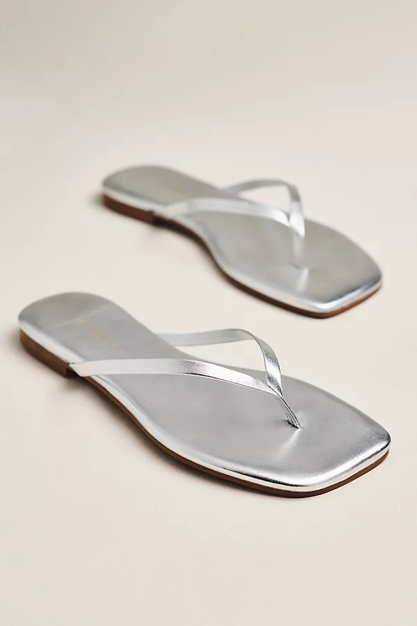 Square-Toe Flip-Flops | Anthropologie (US)