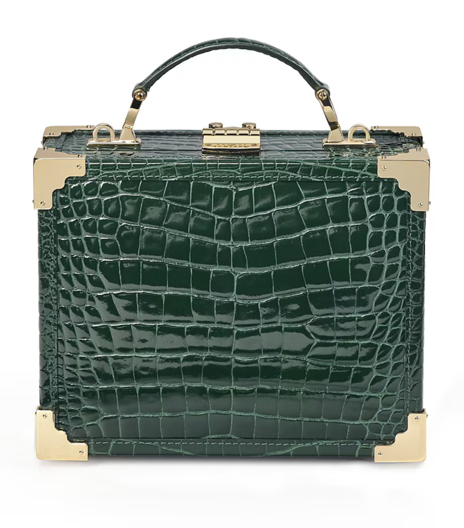 Mini Leather Trunk Clutch Bag | Harrods