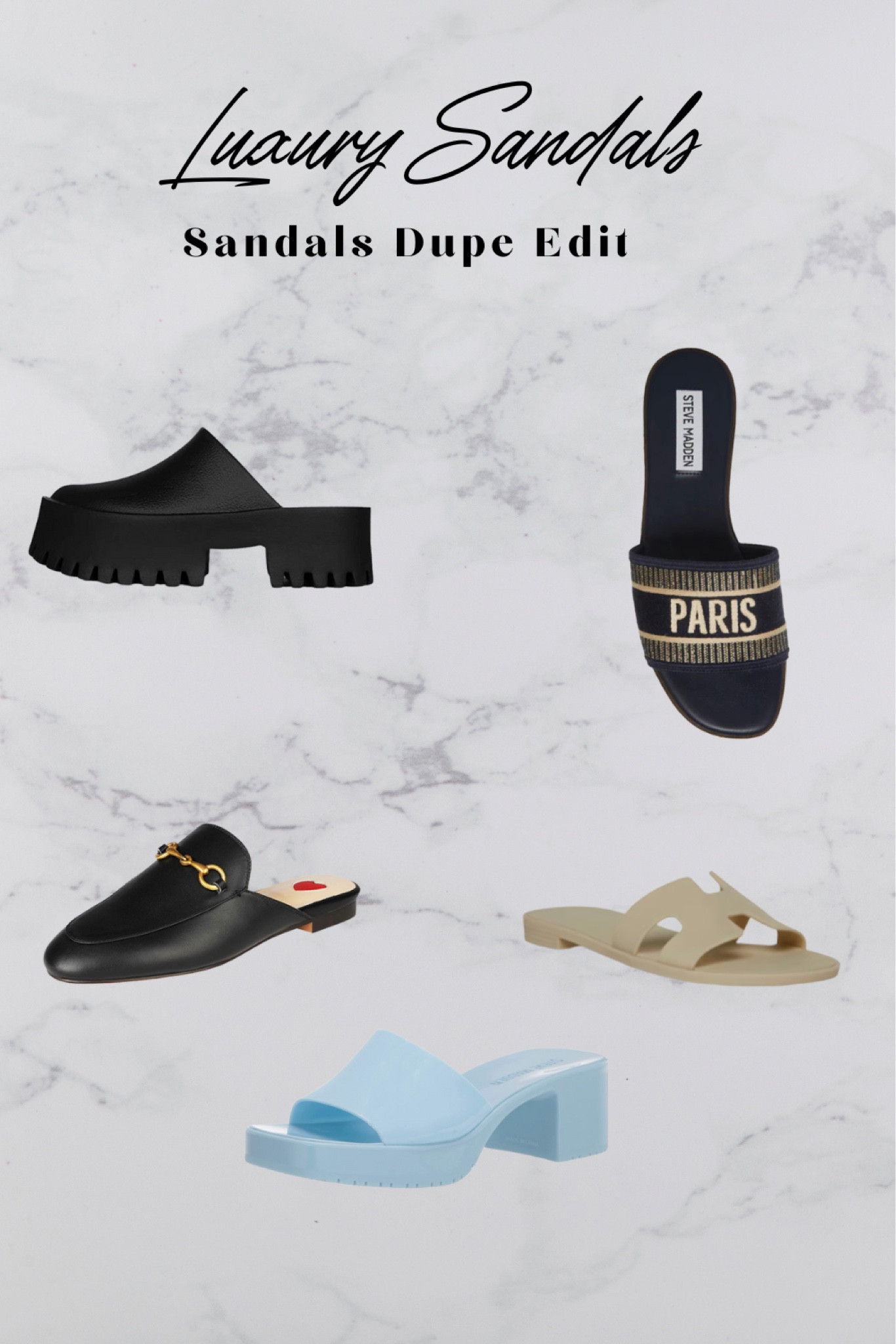 Steve madden gucci discount slides