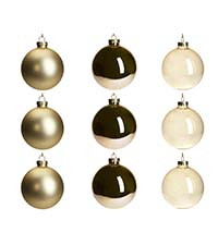DN DECONATION White Glass Christmas Ball Ornaments, 3.15” Hanging Christmas Baubles for Xmas Tr... | Amazon (US)