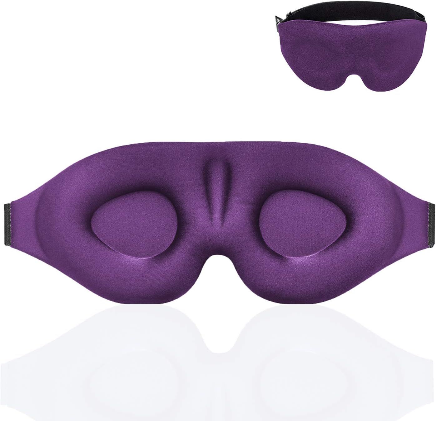 YIVIEW Sleep Mask for Women Men, 100% Blockout Light Eye Mask for Sleeping 3D Contoured Blindfold... | Amazon (US)
