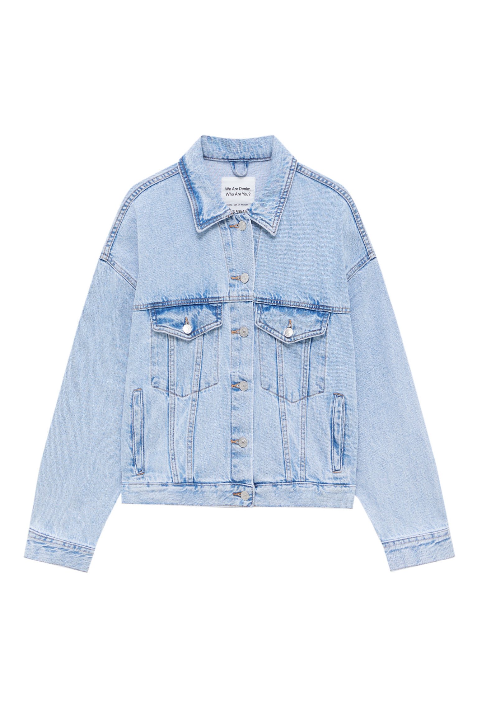 JEANSJACKE MIT FALLENDER SCHULTERNAHT | PULL and BEAR DE