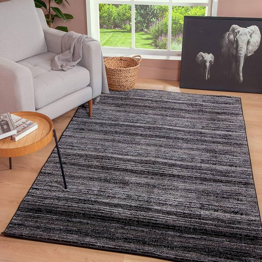 JV Home Contemporary Collection Solid | Transitional | Modern Area Rug for Living Room 5'3" x 7'3... | Amazon (CA)