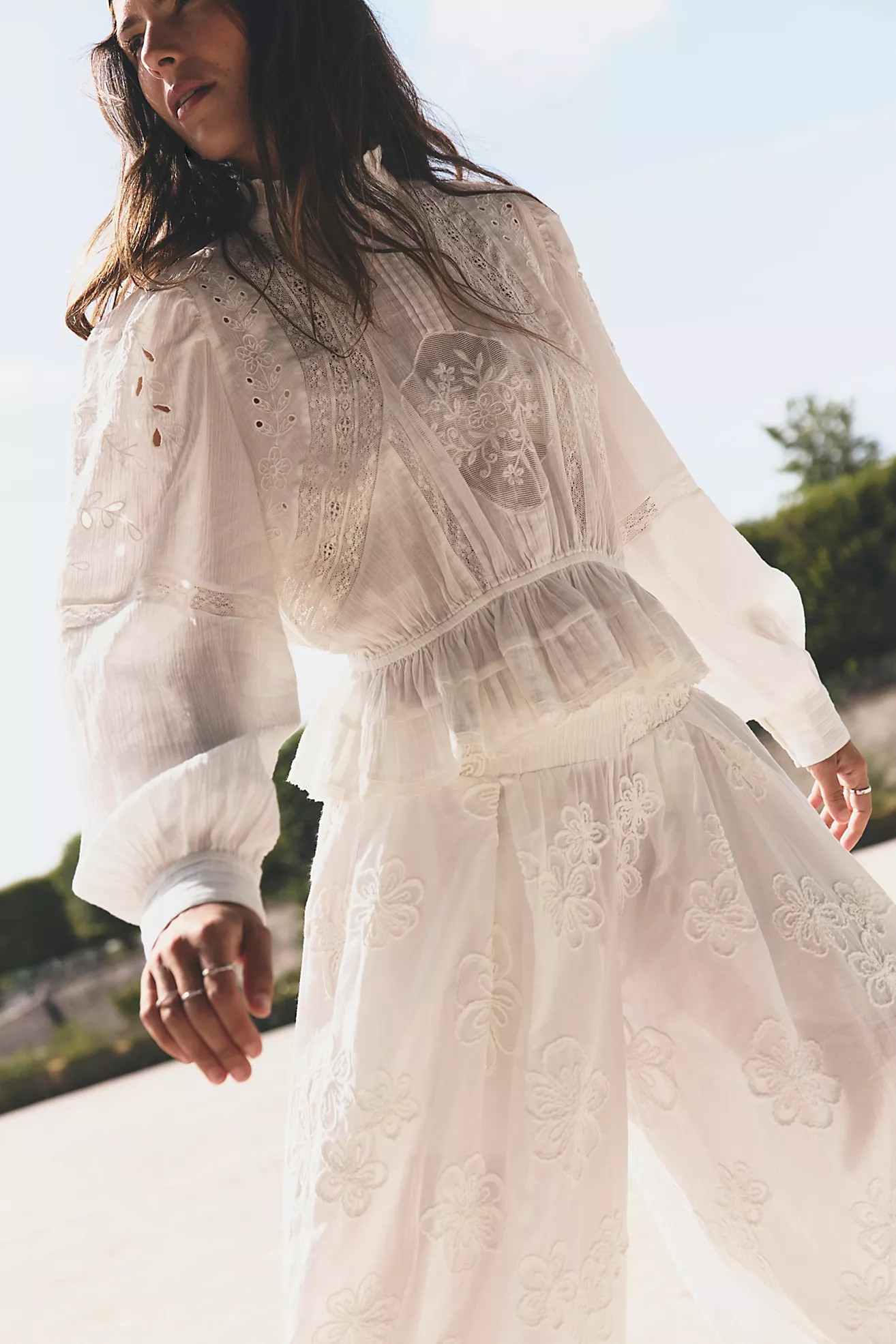 Azul Eyelet Blouse | Free People (Global - UK&FR Excluded)