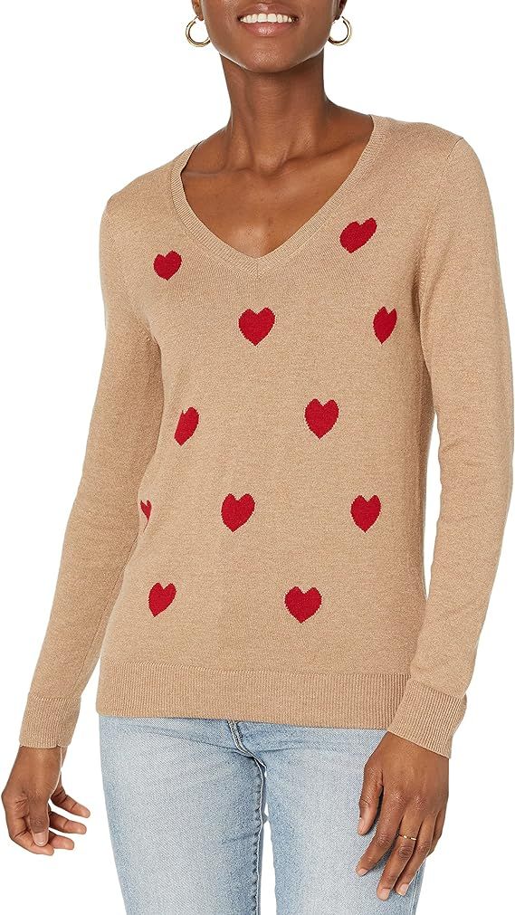 Amazon Essentials Women's Classic Fit Lightweight Long-Sleeve V-Neck Sweater | Amazon (US)