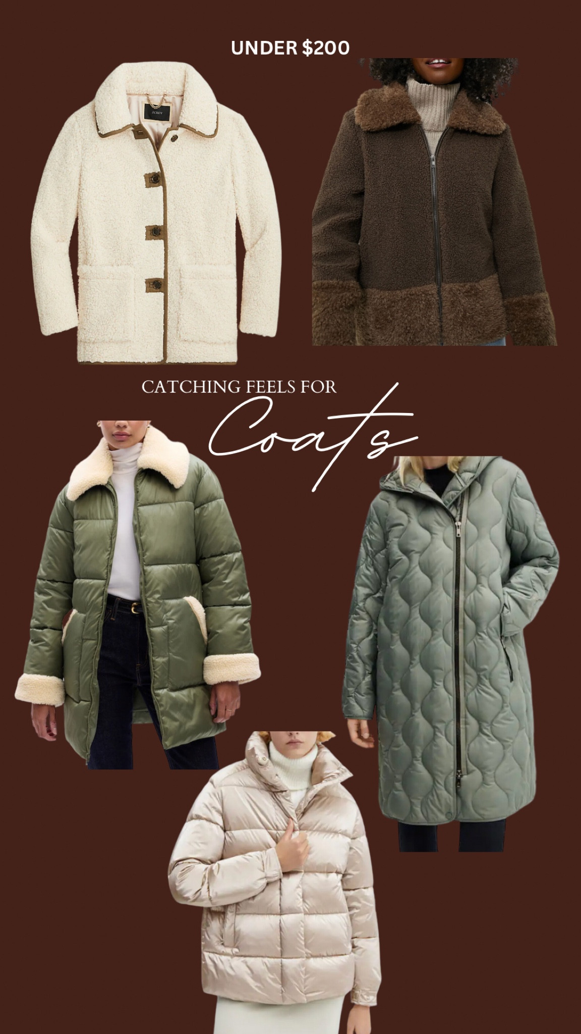 Coats under $200 

#LTKHoliday #LTKGiftGuide #LTKCyberWeek