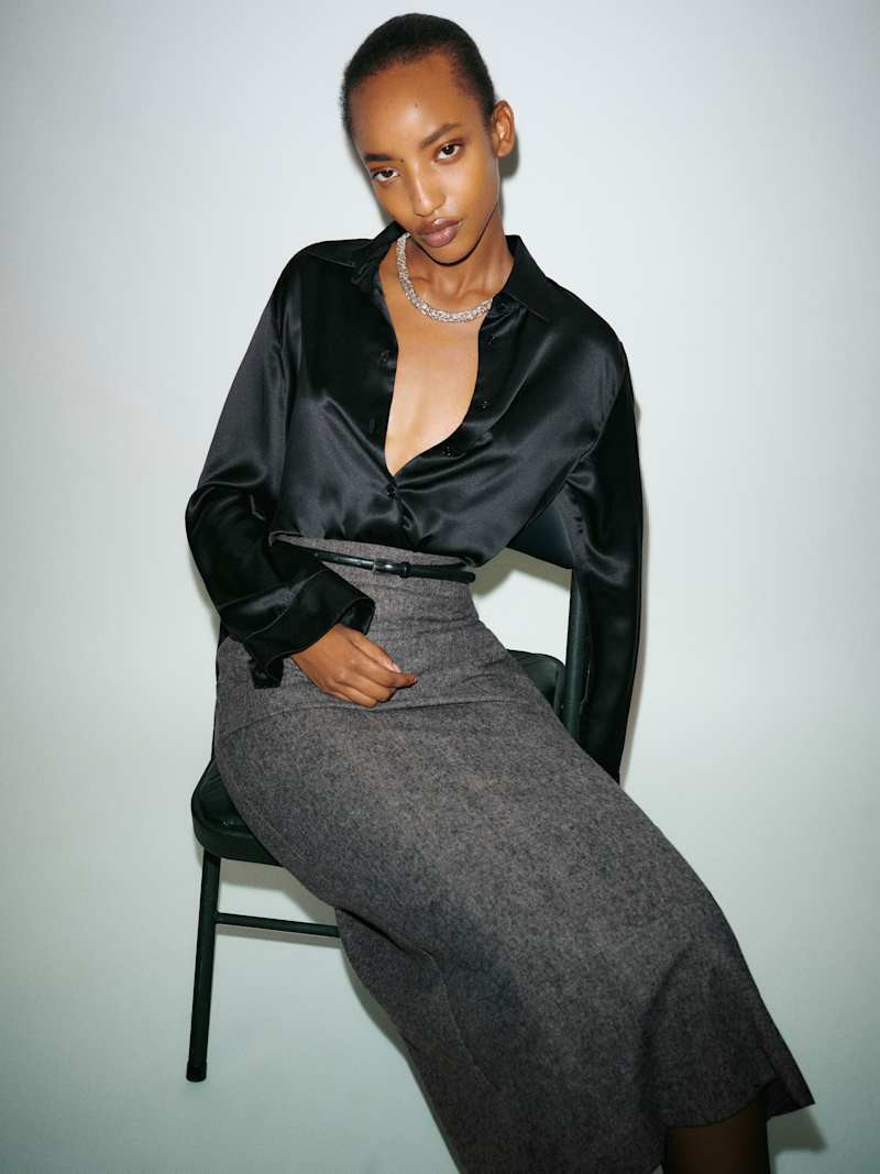 Alfie Relaxed Silk Shirt | Reformation (Global)