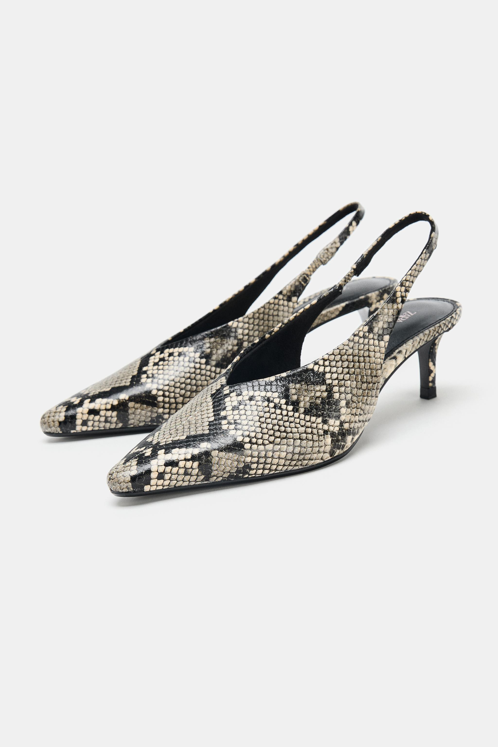 ANIMAL PRINT SLINGBACK SHOES | Zara UK