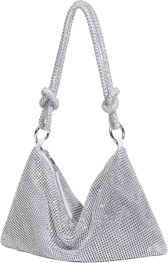 Rhinestone Purse Sparkly Evening Bag Small Sequin Party Wedding Disco Holiday Purses for Women | Amazon (US)