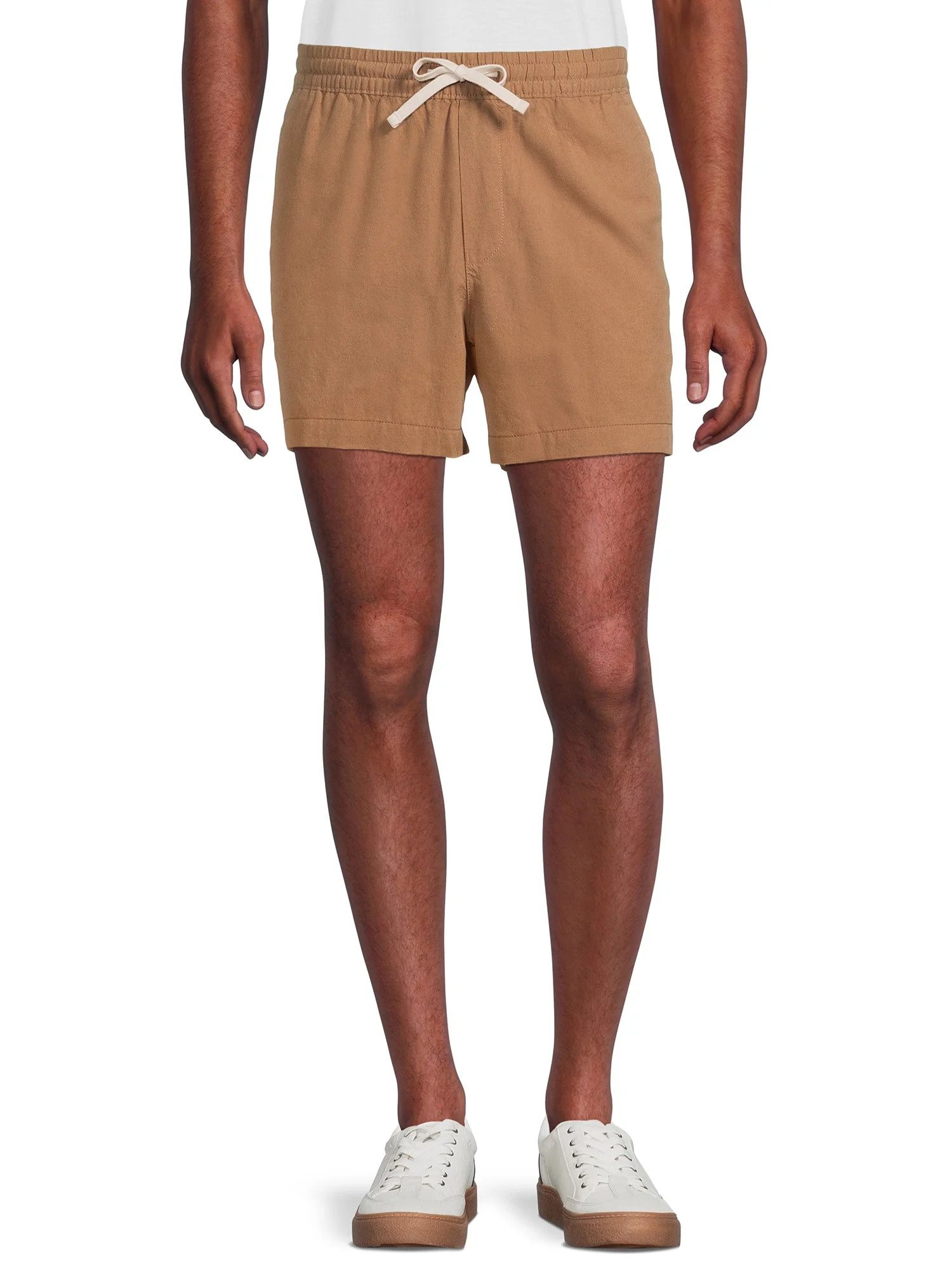 No Boundaries Men's and Big Men's Linen-Blend 5" Shorts | Walmart (US)