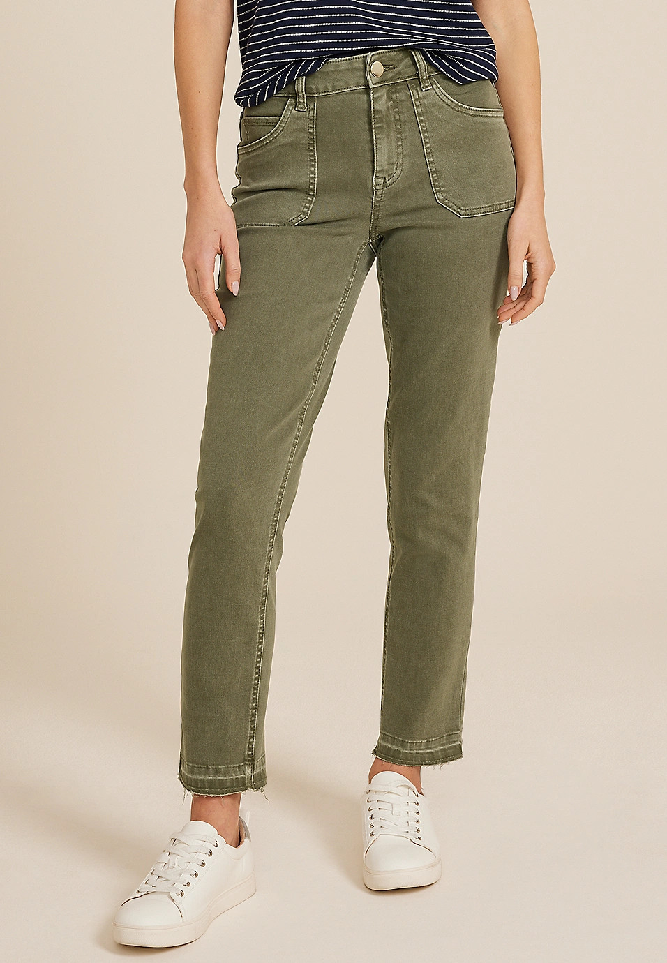 m jeans by maurices™ Slim Straight Ankle High Rise Jean | Maurices