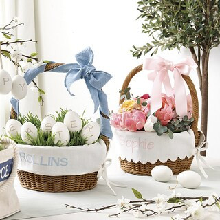 Wicker Easter Basket with Liner | Ballard Designs | Ballard Designs, Inc.
