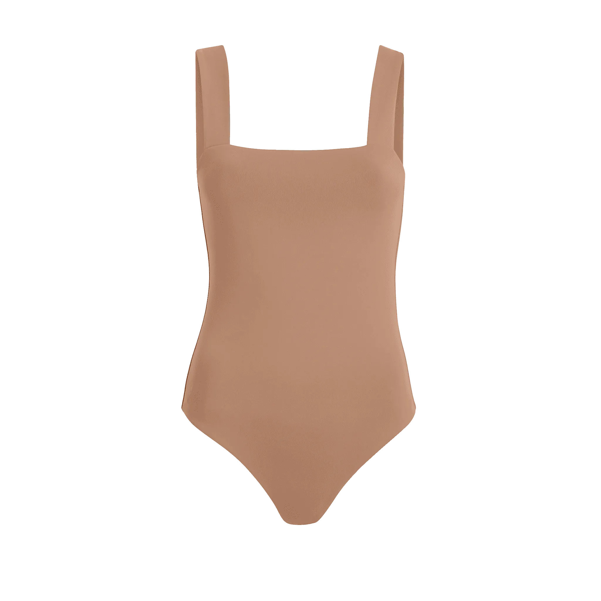 Women's Square Neck Tank Bodysuit | Cinnamon - nuuds | nuuds