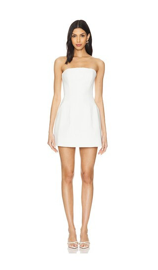 Bardot Karoline Balloon Dress in White. - size 12 | Revolve Clothing (Global)