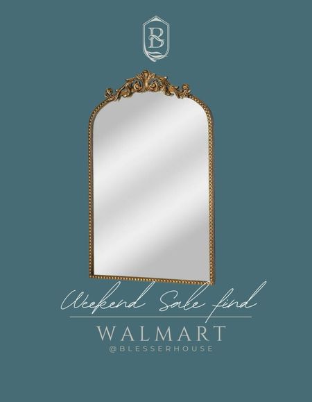 $55 Walmart sale: vintage style gold mirror

#LTKsalealert