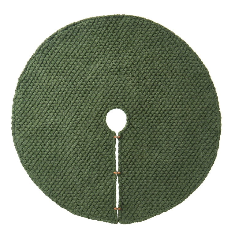 My Texas House Ralph Green Textured Knit Christmas Tree Skirt, 60" | Walmart (US)